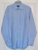 Massimo Dutti mens shirt blue Collar size 16.5 chest Pocket Long Sleeves VE