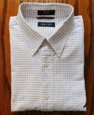 Mens check shirt Nautica size L button down collar Pocket Cotton VY