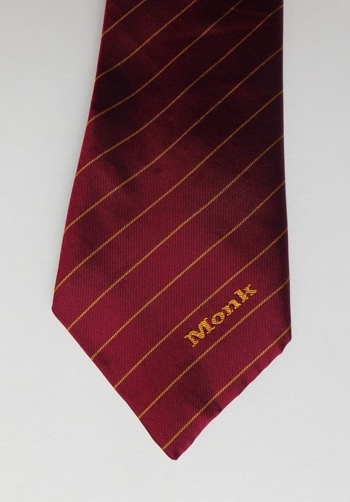 Monk vintage corporate tie logo company work uniform Triad silk ...