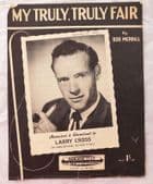 My Truly Truly Fair vintage sheet music 1950s Larry Cross pop song Bob Merrill