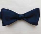 Navy blue bow tie Moss Bros to fit collar size 13"  to 18" vintage 1970s