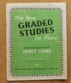 New Graded Studies For Piano book 2 edited James Ching vintage 1950s music book