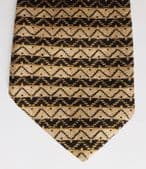 Next silk tie with brown stripes made in the UK