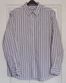 Next striped shirt Size XL pink stripes long sleeves 100% cotton TY