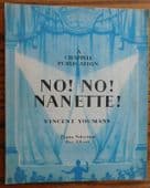 No No Nanette PIANO vintage 1930s sheet music Vincent Youmans musical comedy