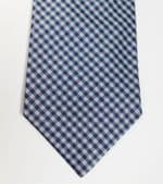 Plaid tie from Next silk and cotton blend made in United Kingdom
