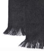 Plain black scarf suitable for men or ladies 48" x 9"
