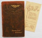 Poems from John Greenleaf Whittier leather bound book American Quaker poetry
