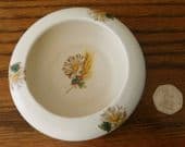 Purbeck Ceramics ashtray or pin dish Flowers Corn vintage English pottery