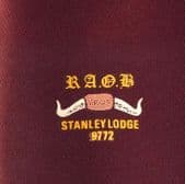 RAOB vintage tie Stanley Lodge 9772 Royal Antediluvian Order of Buffaloes UNUSED