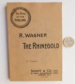 Rhinegold Wagner opera The Ring of the Niblung Nibelungen English Schott book