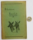 Rhodesian Interlude anonymous lady's memoir c 1920s illustrated book Zimbabwe