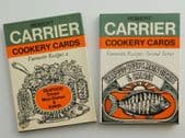 Robert Carrier Cookery Cards 2 packs 40 recipes Seafood Soups Mains Salads 1960s