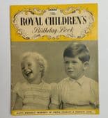 Royal Children's Birthday Book vintage 1950s Prince Charles Princess Anne 1952