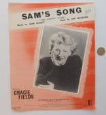Sam's Song Learn To Croon The Happy Tune vintage sheet music Gracie Fields 1950