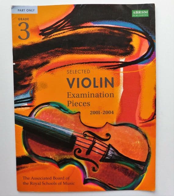 Selected Violin Examination Pieces Grade 3 2001-2004 ABRSM music exam book