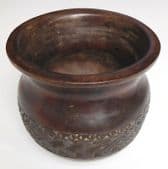 Self-righting wobbly bowl wooden 3" hand-carved wood possibly hunting cup