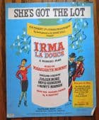 She's Got the Lot vintage 1950s sheet music song Irma La Douce French musical