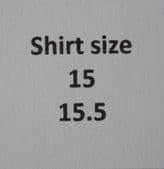 Shirt size 15 15.5