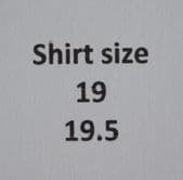 Shirt size 19 19.5