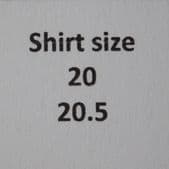 Shirt size 20 20.5