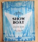 Show Boat PIANO SELECTION vintage sheet music 1920s Oscar Hammerstein musical