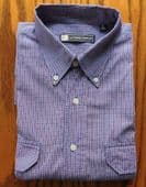 Size L shirt R I Clothing Company Button down collar 2 chest pockets Check SG