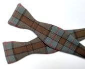 Tartan bow tie self tie wool plaid Scottish wear NEW D