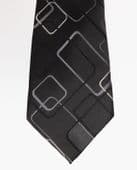 Taylor and Wright black tie with geometric retro pattern machine washable