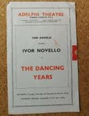 The Dancing Years Adelphi Theatre programme WW2 Ivor Novello musical play 1940s