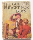 The Golden Budget for Boys 1920s childrens Sunday School prize book Blackie