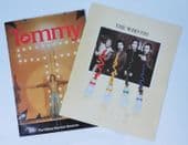 The Who 1981 and Tommy the Movie Souvenir Brochure 1975 two books