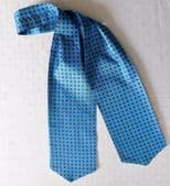 Tie Rack blue cravat vintage 1980s good condition Made in England traditional