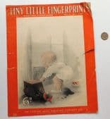 Tiny Little Fingerprints song vintage 1930s sheet music song Tobias Newman Stept