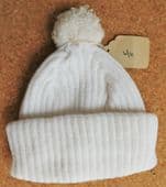 Toddler knitted bobble hat vintage 1950s 1960s children baby UNUSED shop soiled