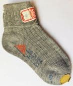 Tresco vintage childrens socks 1950s UNUSED grey size 6.5" age 4 years approx