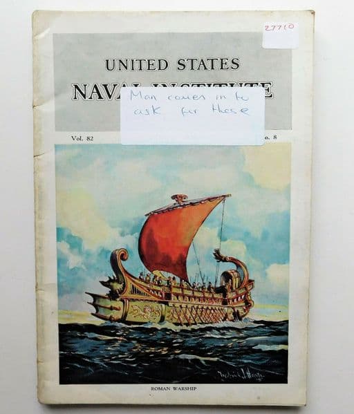 United States Naval Institute Proceedings Aug 1956 US forces magazine book 1950s