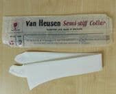 Van Heusen white shirt collar Vintage semi-stiff size 14.5 style 52 UNUSED