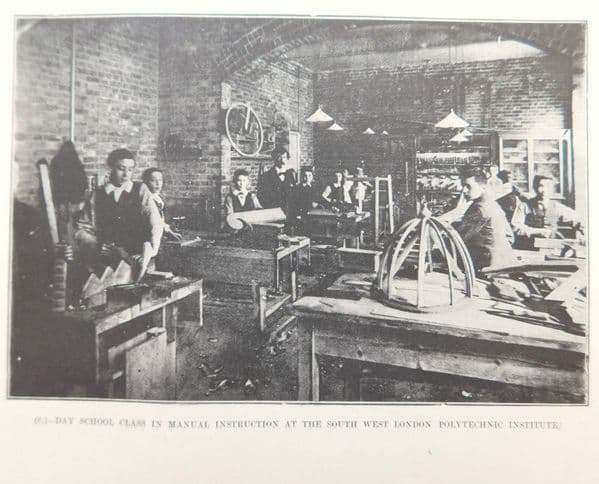 Victorian photo South West London Polytechnic Woodwork Adult manual education