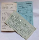 Vintage 1950s catalogue price lists Windsor Woollies 1954 childrens clothing a