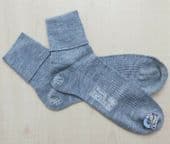 Vintage 1950s grey ankle socks UNUSED VIYELLA school uniform 10" Shoe size 6-7