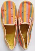 Vintage 1960s beach shoes childrens size 12 boys girls  FOR DISPLAY ONLY A