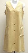 Vintage 1960s ladies dress size 12 UNUSED crimped polyester Caprice SHOP SOILED
