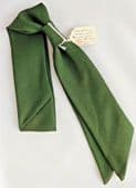 Vintage 1960s ready-knot cravat scarf for children Olive green boy girl UNUSED