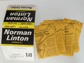 Vintage 1980s shop advertising 48 leaflets prize draw Norman Linton clothes 1982