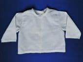 Vintage antique vest top Long sleeves Narrow lace trim Hand made baby clothes D