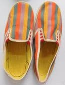 Vintage beach shoes childrens size 12 boys girls 1960s daps  FOR DISPLAY ONLY B