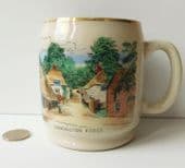 Vintage ceramic mug from Cockington Forge souvenir of Torquay Torbay Devon