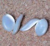 Vintage chain cufflinks Mother of Pearl traditional design MoP tz