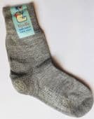 Vintage childrens socks 1950s UNUSED Viyella grey boy girl 5.5" Age 2 years appr
